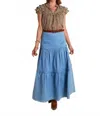 Ck Bradley Samana Maxi Skirt In Blue In Blue