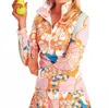 Ck Bradley Sutra Half Zip In Narnia Nectarine In Multi