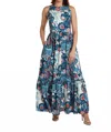 Ck Bradley Trocadero Maxi Dress In Jubilee Seafoam In Multi
