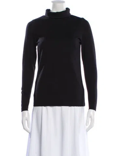 Pre-owned Ck Bradley Turtleneck Long Sleeve Top In Black