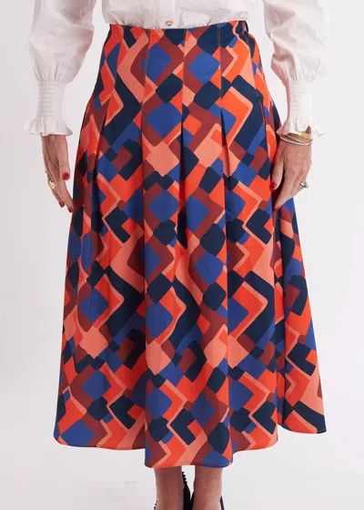 Ck Bradley Women's Atoka Skirt In Orange Multi