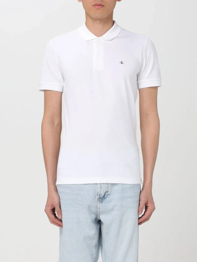 Ck Jeans Polo Shirt  Men Color White