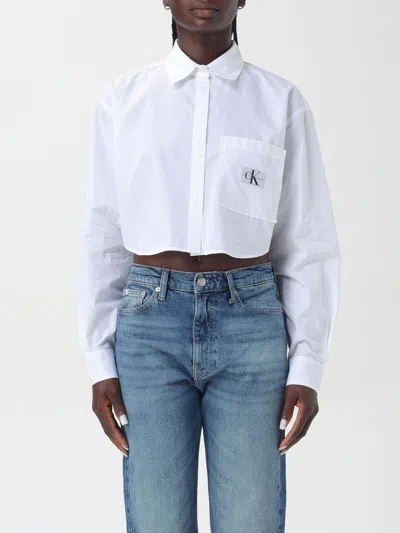 Ck Jeans Shirt  Woman Color White