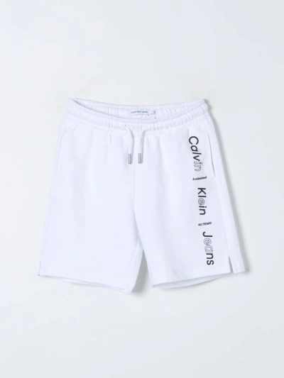 Ck Jeans Shorts  Kids Color White