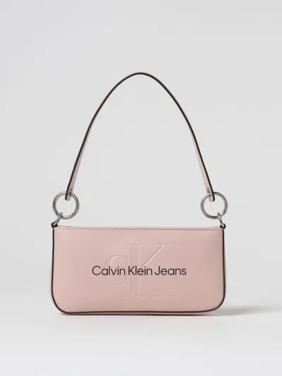 Ck Jeans Shoulder Bag  Woman In Pink