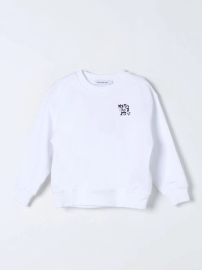Ck Jeans Sweater  Kids Color White