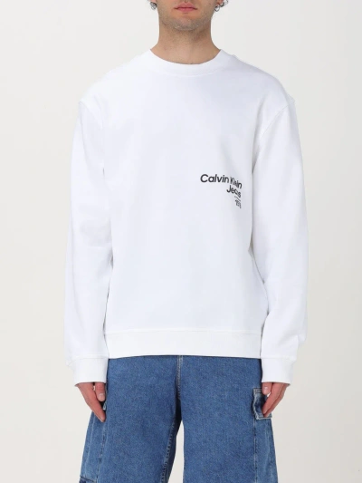 Ck Jeans Sweater  Men Color White