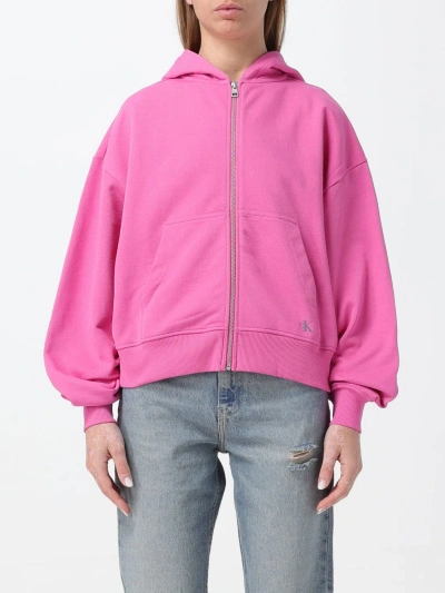 Ck Jeans Sweatshirt  Woman Color Pink