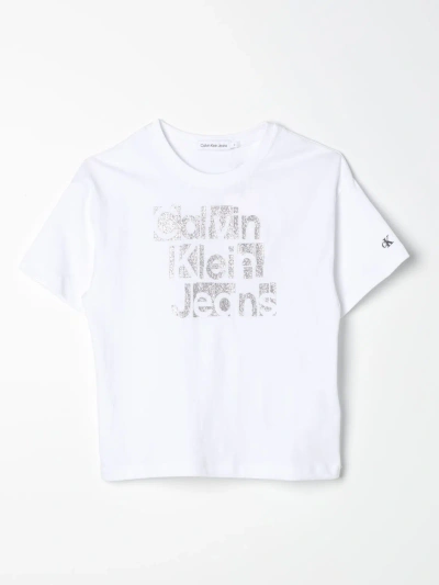 Ck Jeans Kids' T恤  儿童 颜色 白色 In White