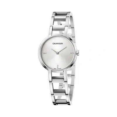 Pre-owned C.k Womens Watch Ck Calvin Klein Cheers K8n2314w Stainless Steel Swiss Made