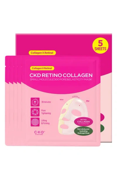 Ckd Retino Collagen Small Molecule 300 Pore & Elasticity Mask Set In Transparent