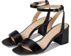 Cl By Laundry Beauties Sandals Women's 5.5 Black Ankle Strap Block Heel Zpo3180