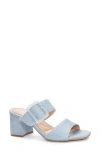 Cl By Laundry Betty Denim Slide Sandal In Light Blue