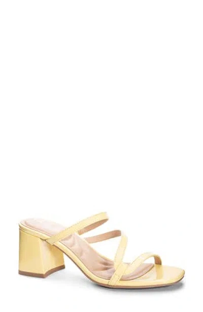 Cl By Laundry Blaine Block Heel Sandal In Light Yellow