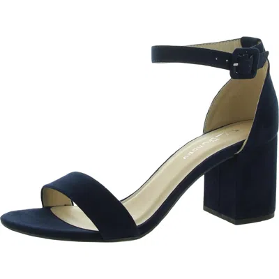 Cl By Laundry Jody Womens Buckle Dressy Block Heel In Blue