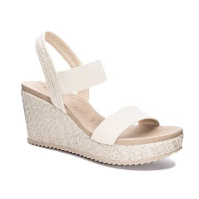 Cl By Laundry Kaylin Platform Sandal In Natural In White