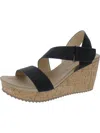 CL BY LAUNDRY KEN WOMENS FAUX LEATHER PLATFORM WEDGE SANDALS