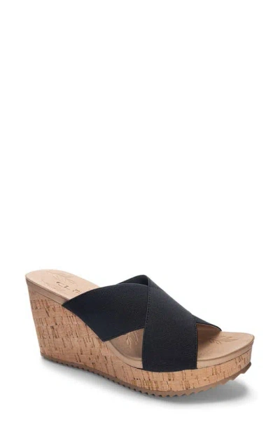 Cl By Laundry Kindling Wedge Sandal In Black