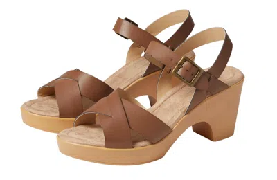 Cl By Laundry Lady Like Ankle Strap Platform Sandal In Brown