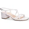 Cl By Laundry Lighten Smooth Block Heel Sandal In White