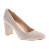 Cl By Laundry Lofty Womens Round Closed Toe Block Heel Pumps In Gray