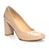 Cl By Laundry Lofty Womens Round Closed Toe Block Heel Pumps In Nude