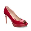 Cl By Laundry Mild Dress Pump Women 6.5 Red Patent Leather Stiletto Heel Khd1910 In Animal Print