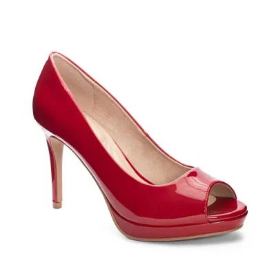 Cl By Laundry Mild Dress Pump Women 6.5 Red Patent Leather Stiletto Heel Khd1910