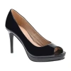 Cl By Laundry Mild Womens Round Peep Toe Stiletto Heel Pumps In Black