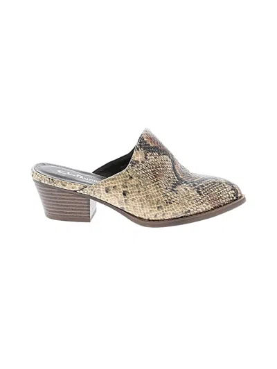 Pre-owned Cl By Laundry Mule/clog In Gold