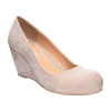 Cl By Laundry Nima Womens Round Closed Toe Wedge Heel Pumps In Sand