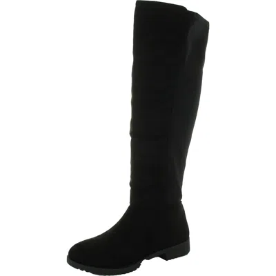 Cl By Laundry Womens Round Toe Side Zipper Knee-high Boots In Black