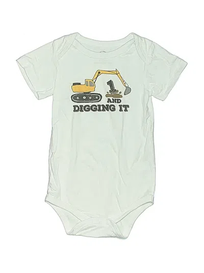 Pre-owned Cl Kids' Short Sleeve Onesie In Gold
