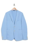 C-lab Nyc Garment Dyed Stretch Cotton Sport Coat In Sky Blue