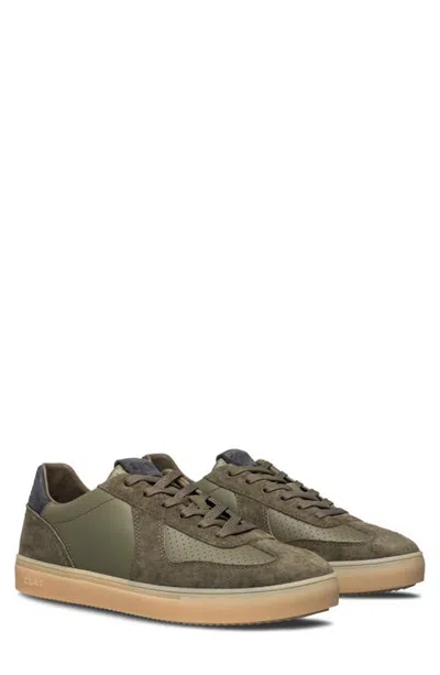 Clae Bastian Leather Sneaker In Animal Print