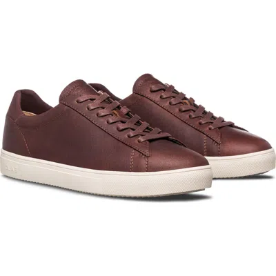 Clae Bradley Leather Sneaker In Cocoa Leather