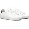 Clae Bradley Leather Sneaker In White Leather Olive Night