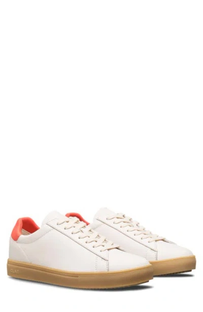 Clae Bradley Low Top Leather Sneaker In White