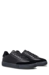 Clae Deane Low Top Leather Sneaker In Black