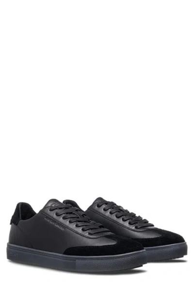 Clae Deane Low Top Leather Sneaker In Black
