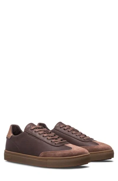 Clae Deane Low Top Leather Sneaker In Brown