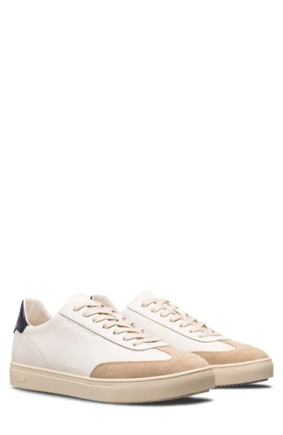 Clae Deane Low Top Leather Sneaker In White