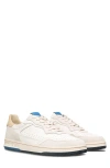 Clae Haywood Leather Sneaker In Off White Pebble Blue