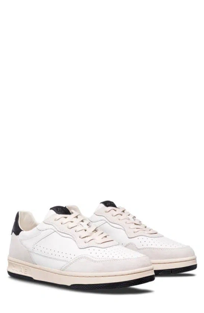 Clae Haywood Sneaker In White Leather Black