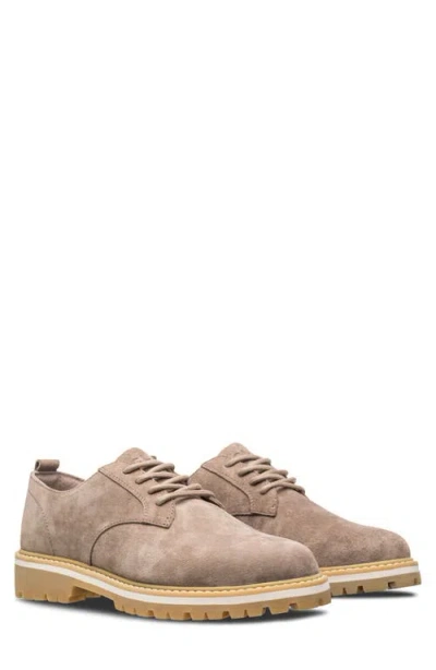 Clae Logan Lugged Plain Toe Derby In Cashmere Suede