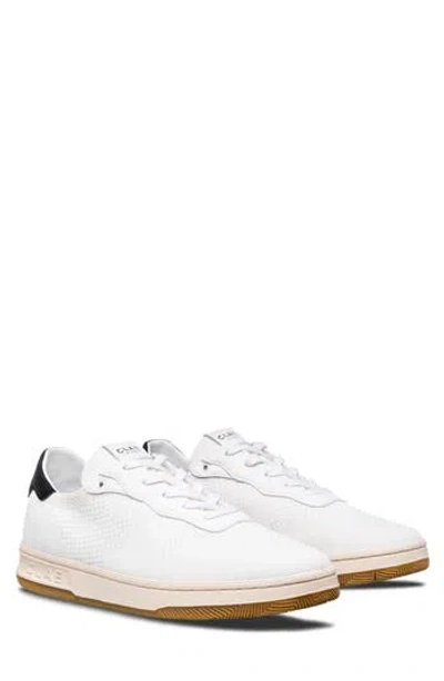 Clae Malone Knit Low Top Sneaker In White