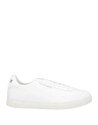 Clae Man Sneakers White Size 8 Textile Fibers