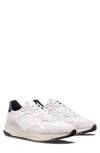 Clae Zuma Sneaker In White Leather Navy