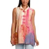 Claire Desjardins Just For Them Button Vest In Multi In Multi