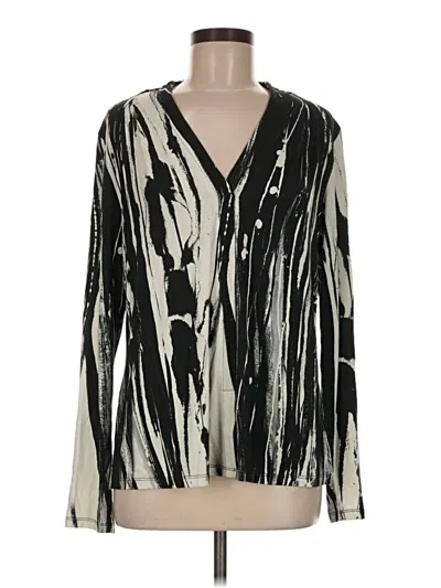 Pre-owned Claire Desjardins Long Sleeve Blouse In Black